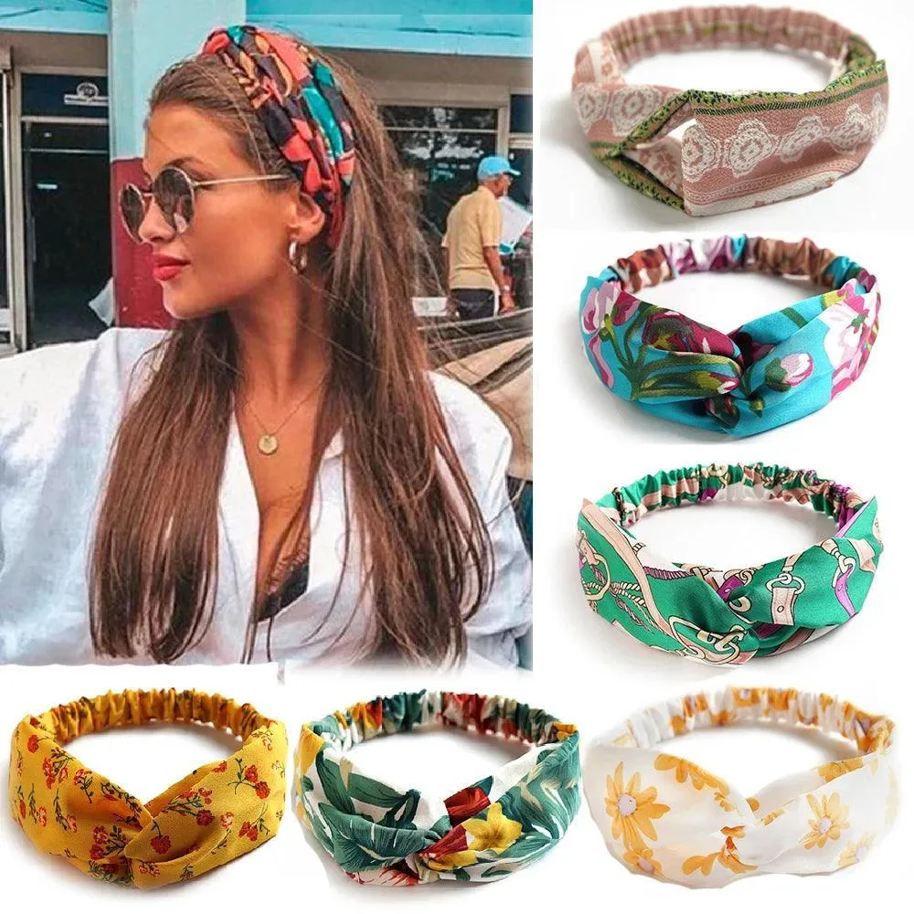 Twisted Headbands, Cashmere & Cotton Blend, Elegant Knot Design, 34 Colors, Comfortable Fit, Perfect for Casual or Special Occasions