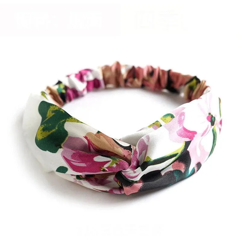 Twisted Headbands, Cashmere & Cotton Blend, Elegant Knot Design, 34 Colors, Comfortable Fit, Perfect for Casual or Special Occasions