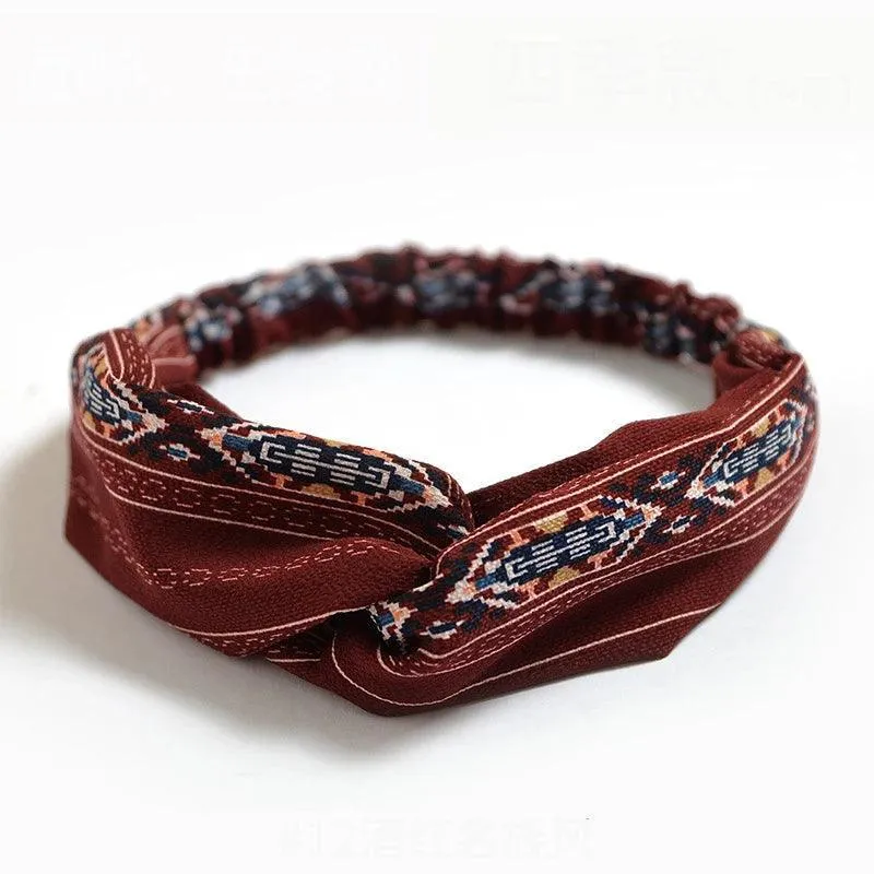 Twisted Headbands, Cashmere & Cotton Blend, Elegant Knot Design, 34 Colors, Comfortable Fit, Perfect for Casual or Special Occasions