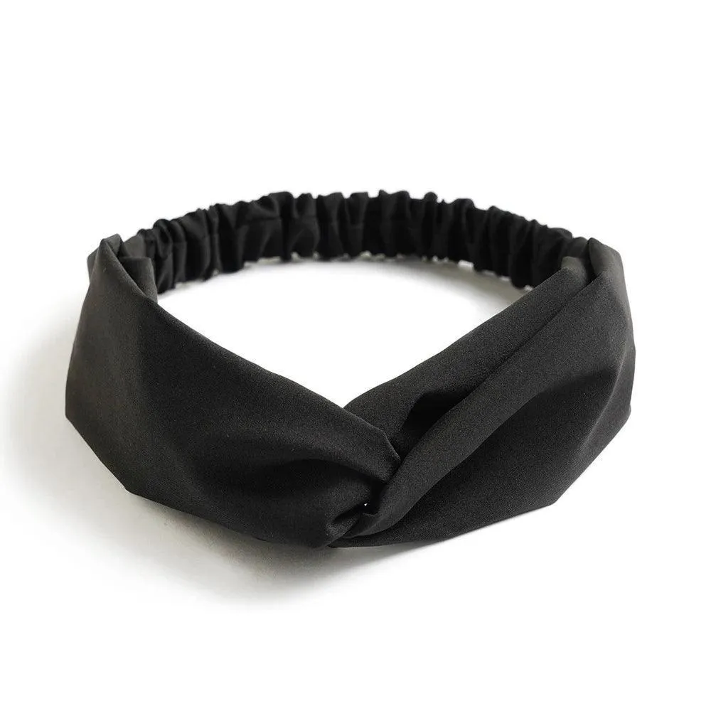 Twisted Headbands, Cashmere & Cotton Blend, Elegant Knot Design, 34 Colors, Comfortable Fit, Perfect for Casual or Special Occasions