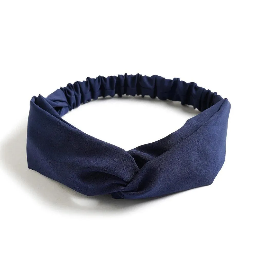 Twisted Headbands, Cashmere & Cotton Blend, Elegant Knot Design, 34 Colors, Comfortable Fit, Perfect for Casual or Special Occasions