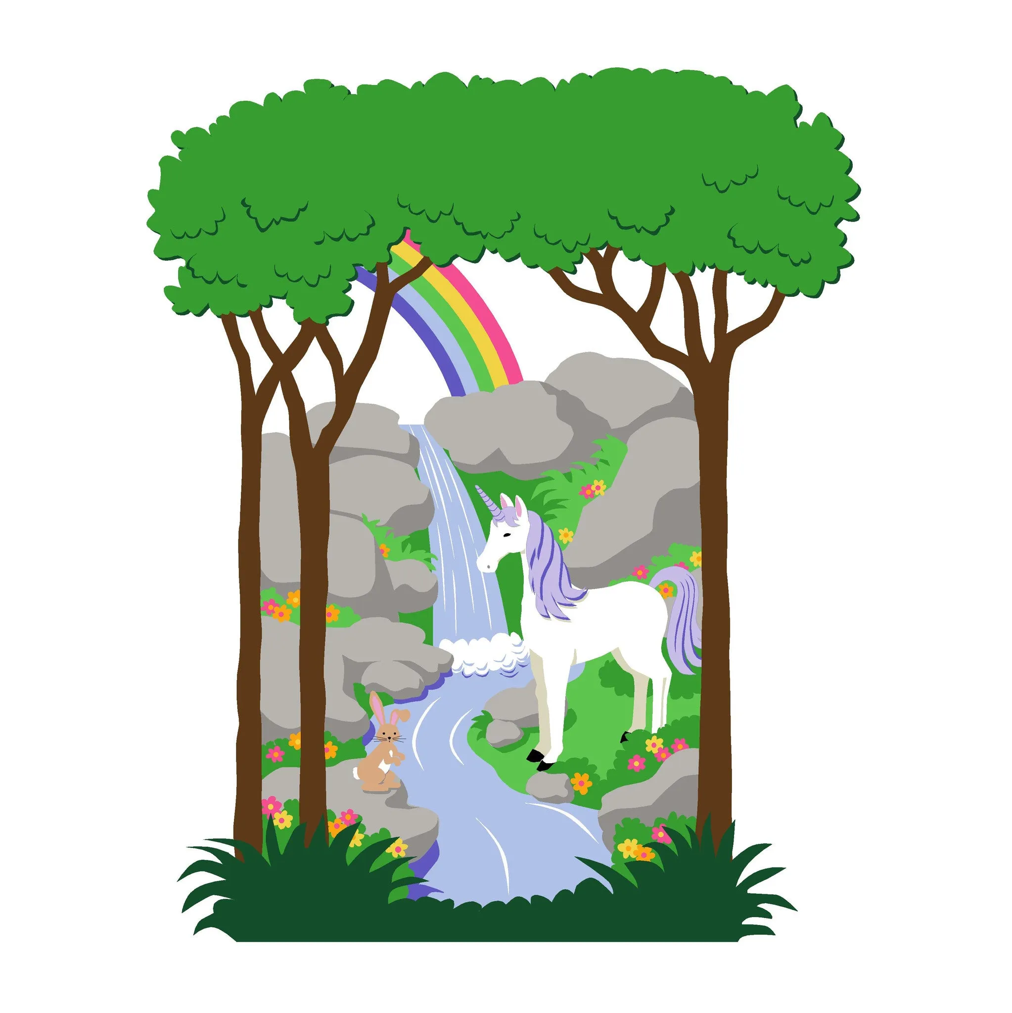 Unicorn & Rainbow-Small