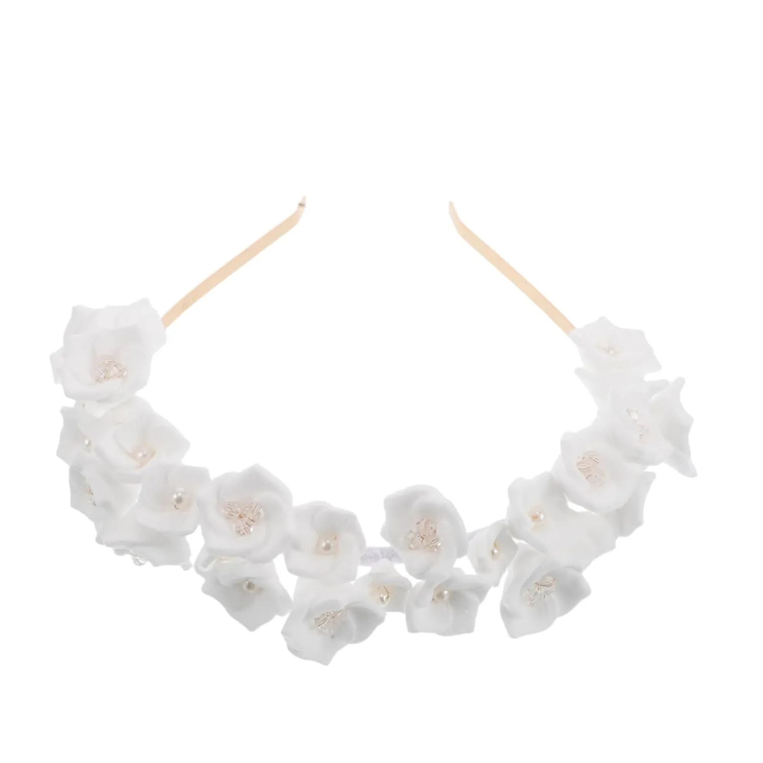 Unique Floral Headband Women's Bridal Headband Decorative Hairband for Wedding Prom