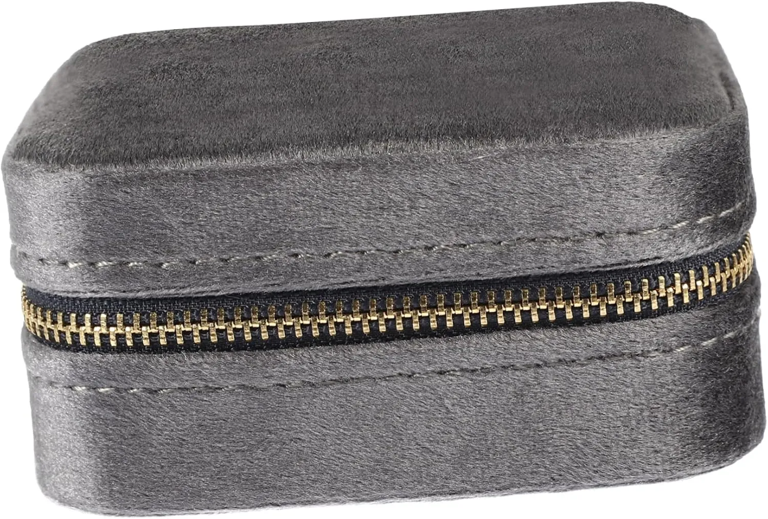 Unique Jewelry Box Mirror Travel Jewelry Case Zippered Organizer for Earrings Necklaces Hairpins