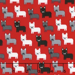 Urban Zoologie Minis 2018 - Dogs Red Yardage