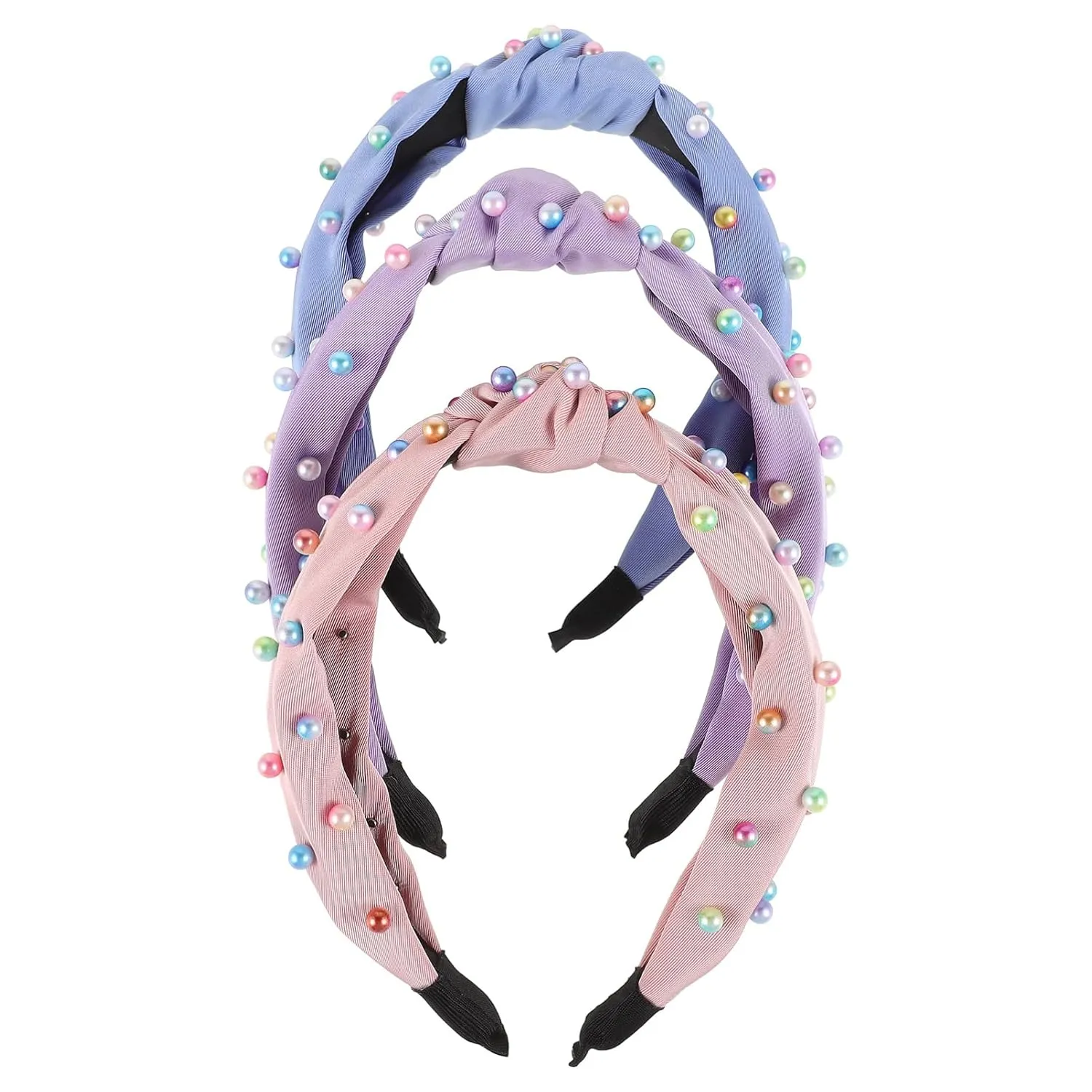 Usa Hair Accessories Colorful Pearl Headband Headband Pearls for Girls