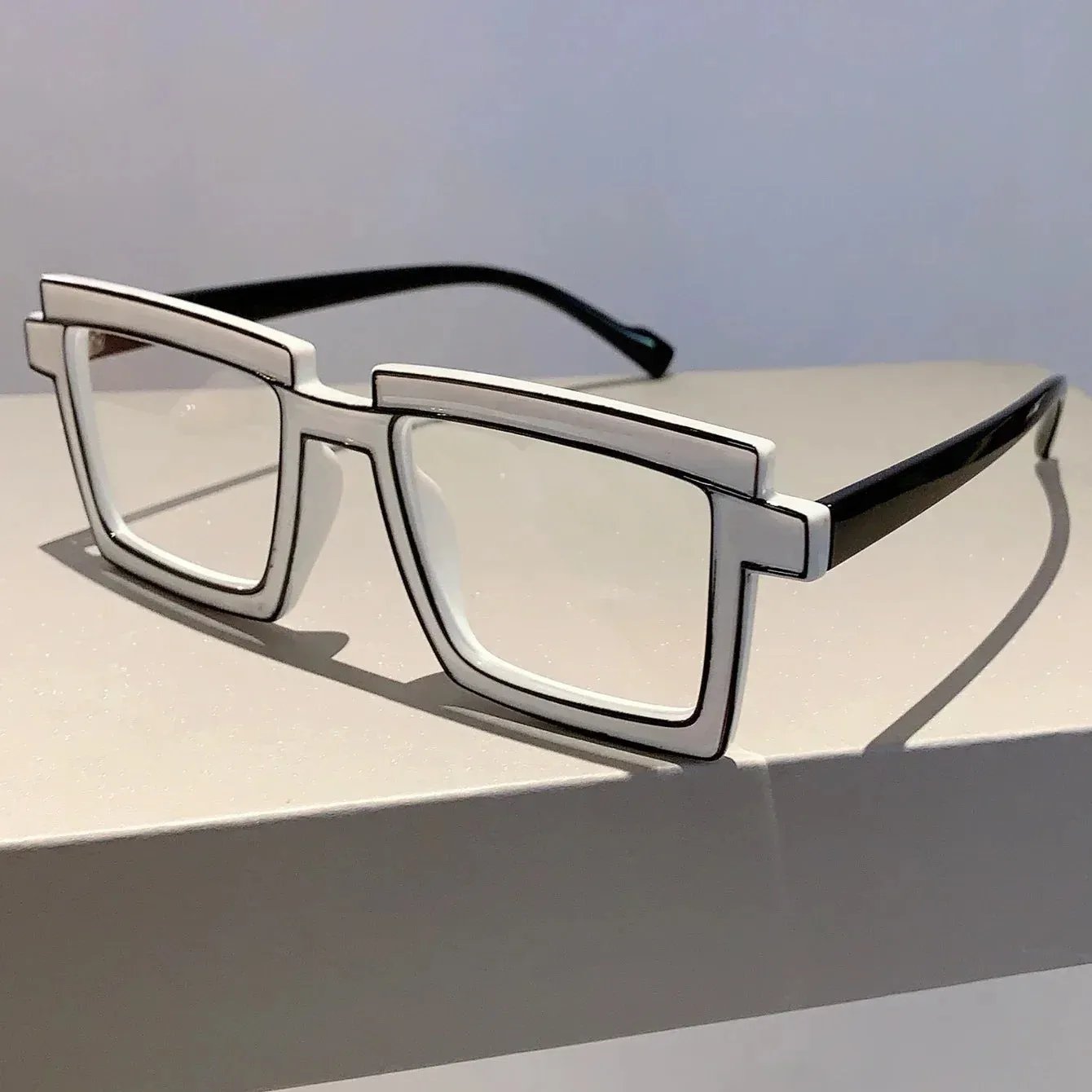 VAIGE Playful Square Cartoon Style Blue Light Blocking Glasses in Vibrant Colors