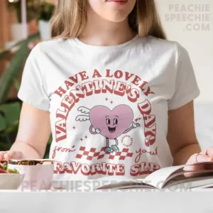 Valentine Heart Cartoon SLP Basic Tee