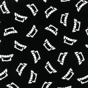 Vampire Glow - Vampire Teeth Glow in the Dark Yardage
