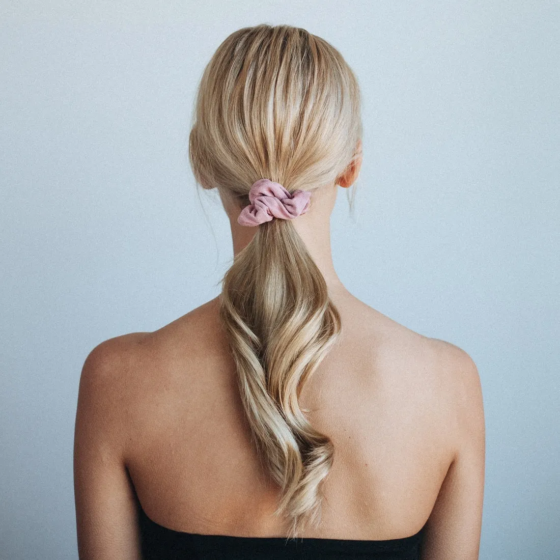 Velvet Scrunchies - Blush   Mauve