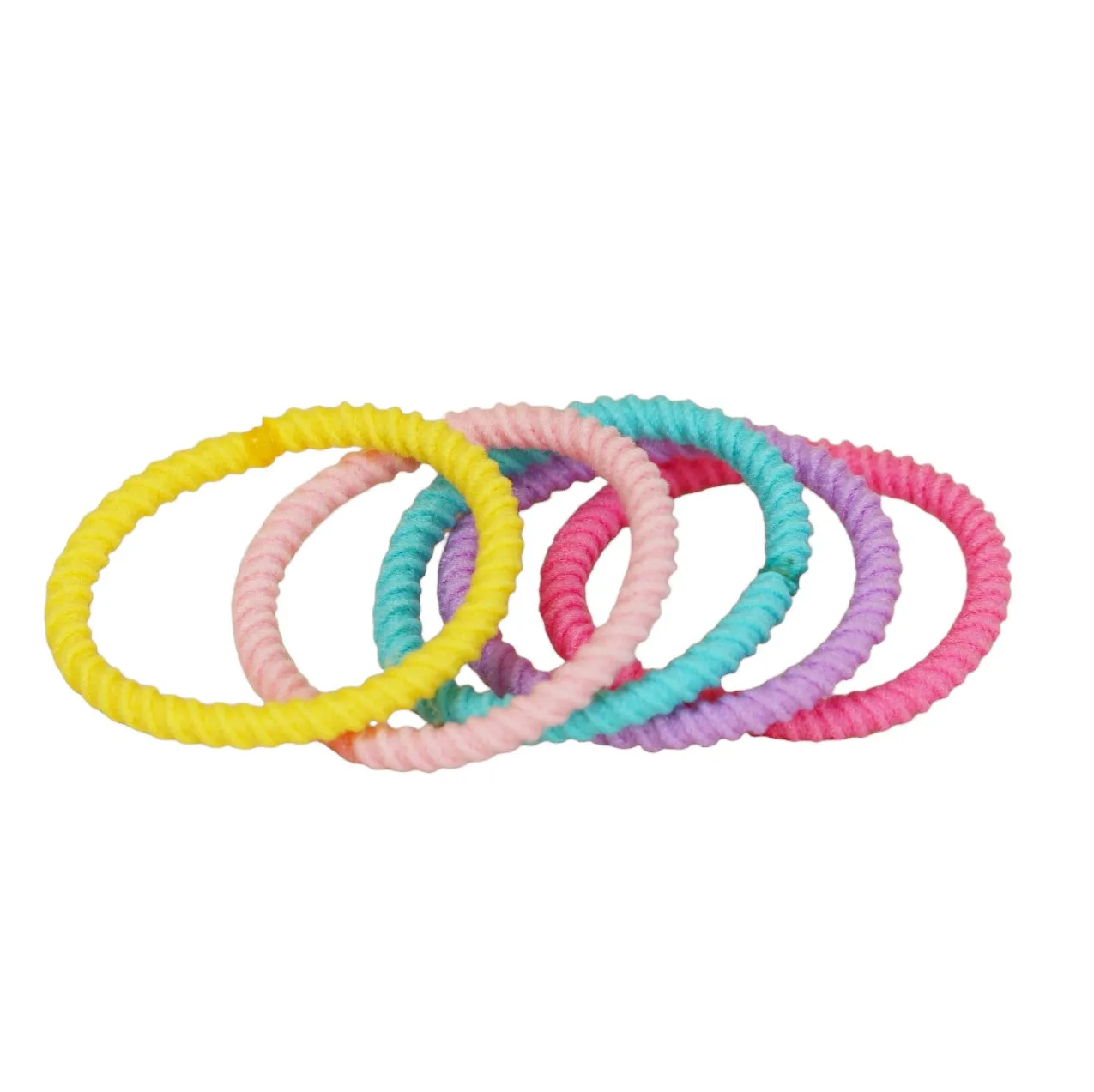 Vibrant Spectrum Braided Hair Tie Collection- Pack of 100