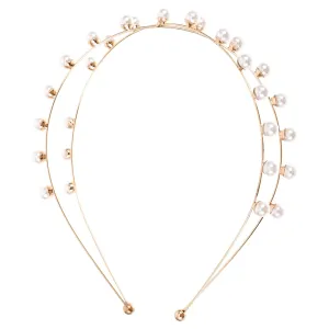 VICASKY Wedding Pearl Headband for Women Party Pearl Headband Girls Hair Accessories