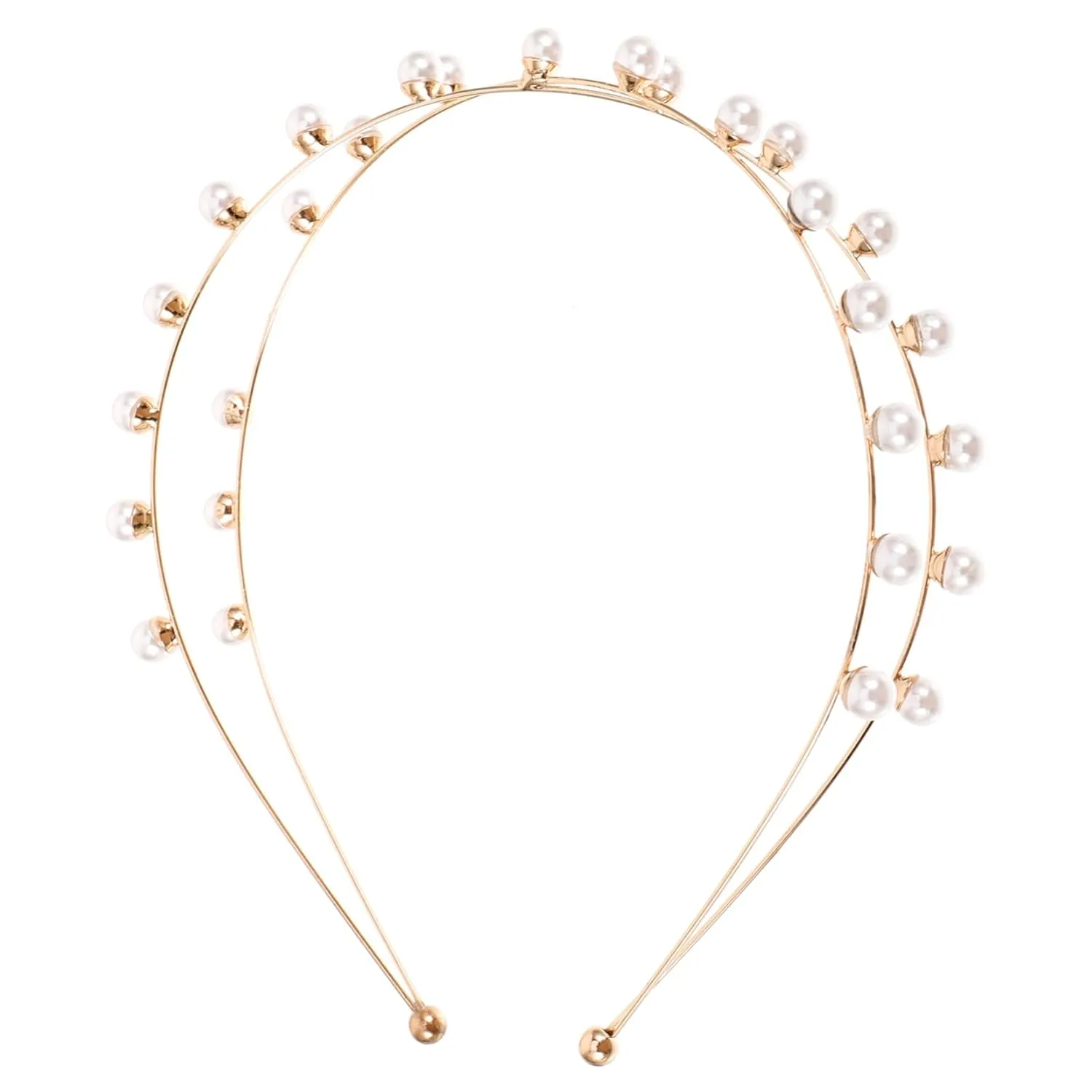 VICASKY Wedding Pearl Headband for Women Party Pearl Headband Girls Hair Accessories