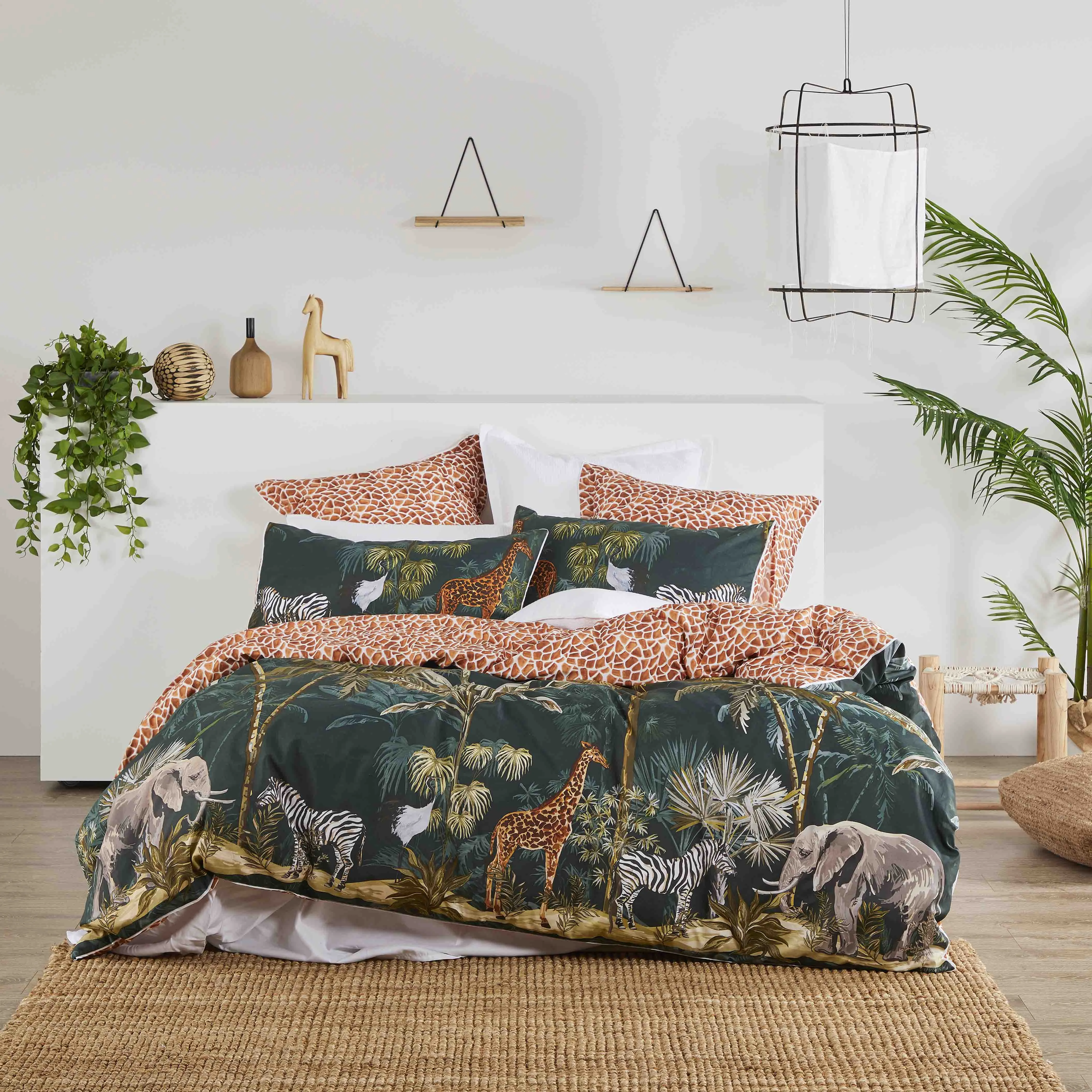Vintage Safari Quilt Cover Set by Logan and Mason