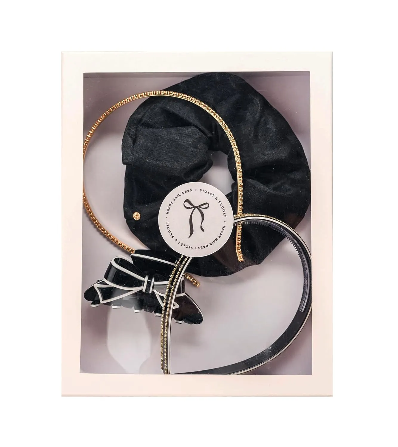 Violet & Brooks Everyday Essentials Hair Accessory Gift Box - Black