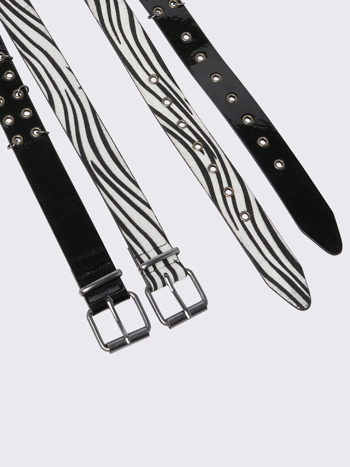 Vixen Zebra 2 Pc Belt Set