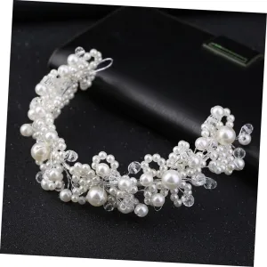 Wedding Pearl Girl Headband Bridal Hair Accessories Elegant Pearl Hair Band for Women