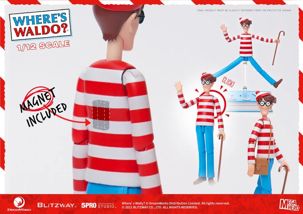 Where's Waldo? MEGAHERO Waldo 1/12 Scale Figure