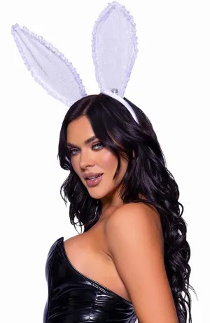 White lace bunny ears