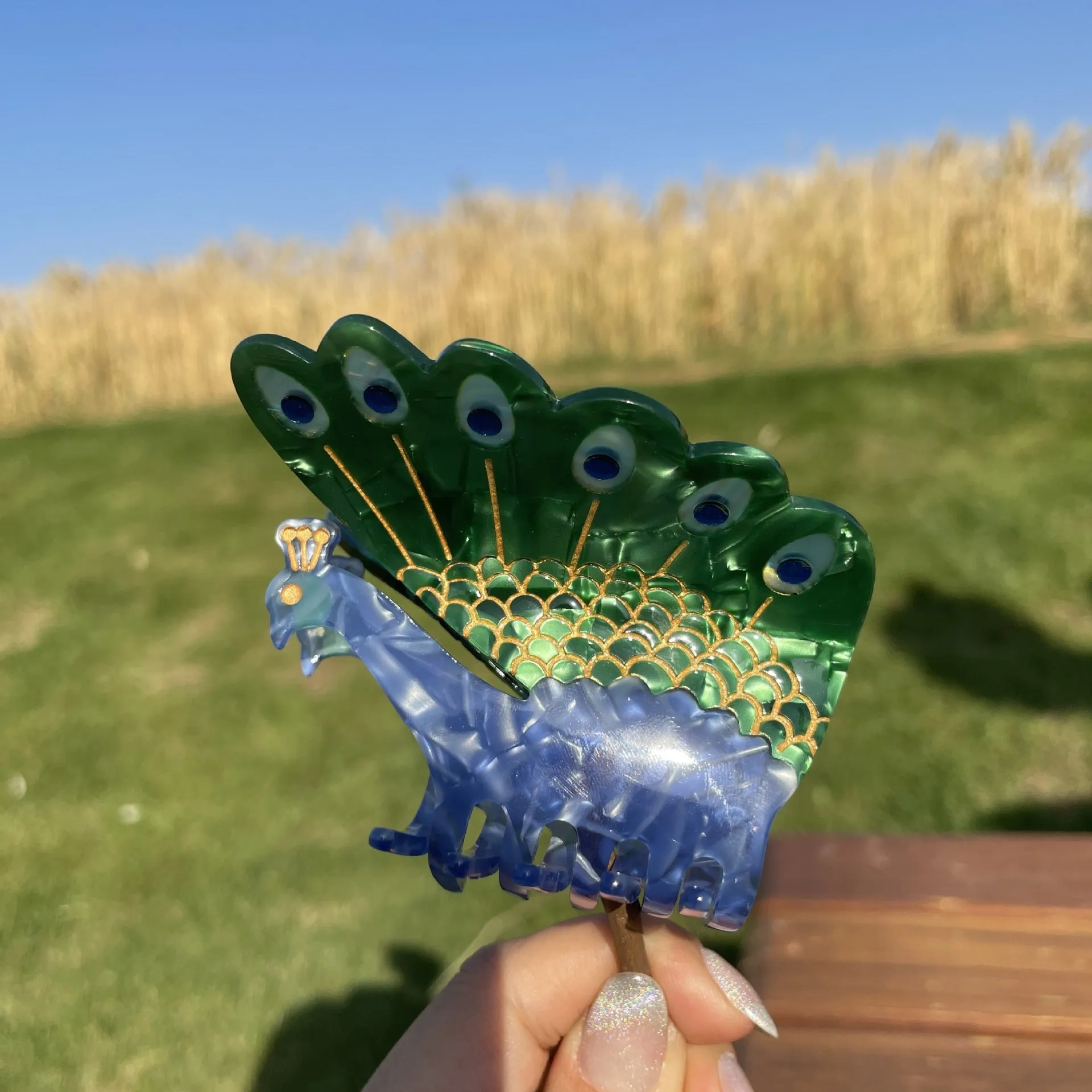 Wholesale Acetate Cartoon Bird Hair Clips