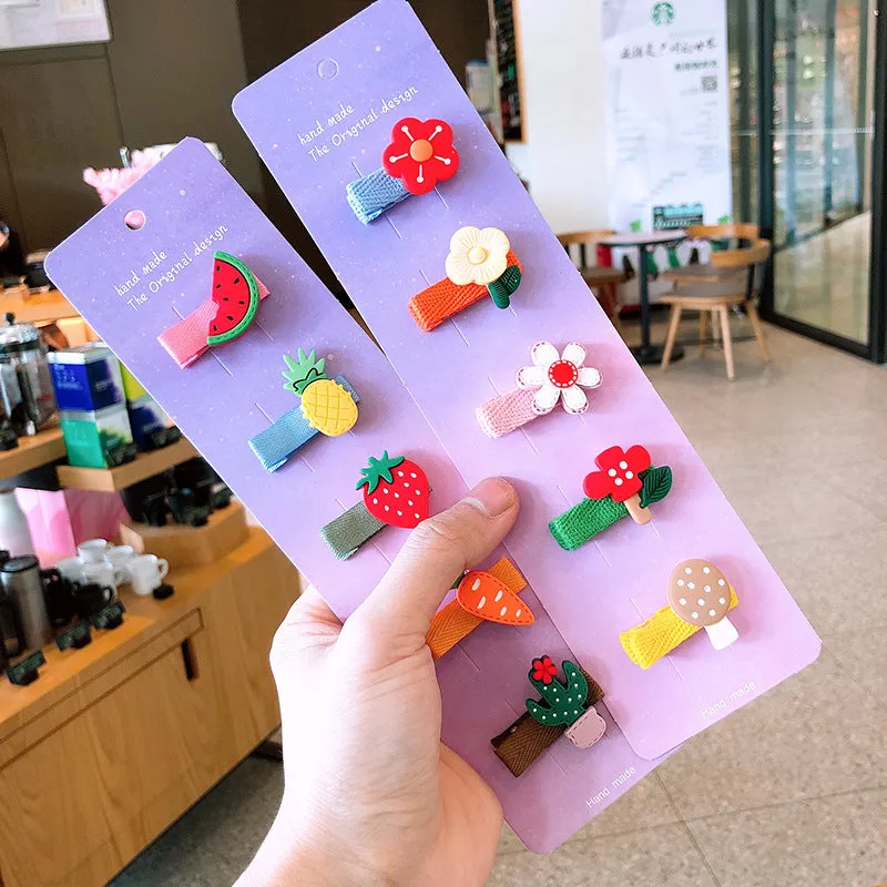Wholesale Cartoon Flower Kids HairPin JDC-HC-Shij002