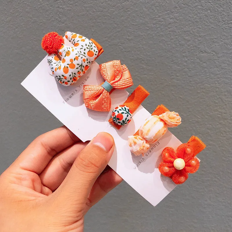 Wholesale Children's Bow Hairpin 5 Piece Set JDC-HC-Shij003