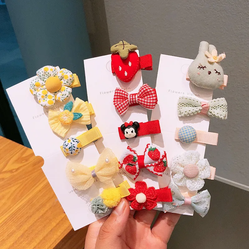 Wholesale Children's Bow Hairpin 5 Piece Set JDC-HC-Shij003