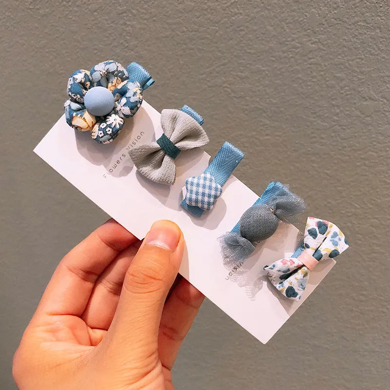 Wholesale Children's Bow Hairpin 5 Piece Set JDC-HC-Shij003