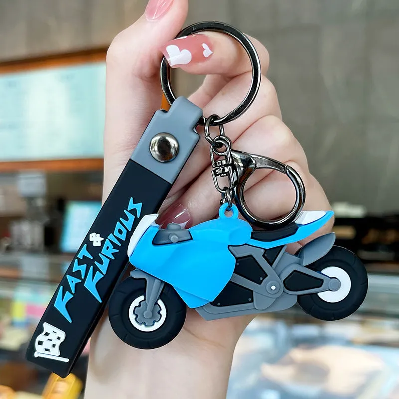 Wholesale Creative Cartoon Cars Backpacks Small Pendants Plastic Keychains