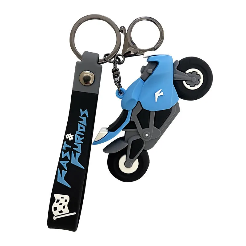 Wholesale Creative Cartoon Cars Backpacks Small Pendants Plastic Keychains