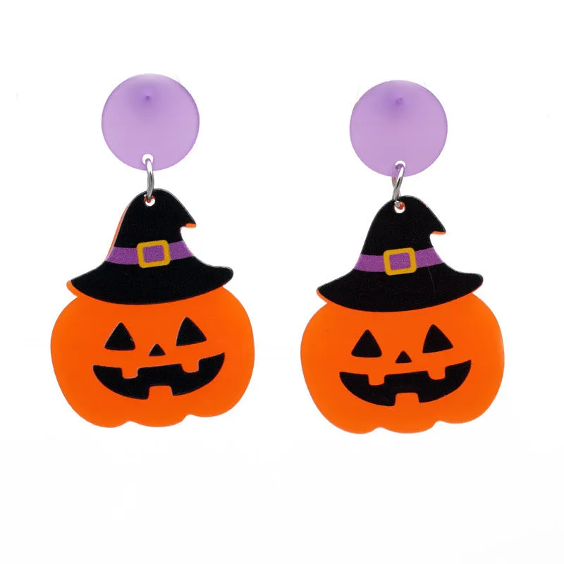 Wholesale Halloween Cartoon Acrylic Earrings