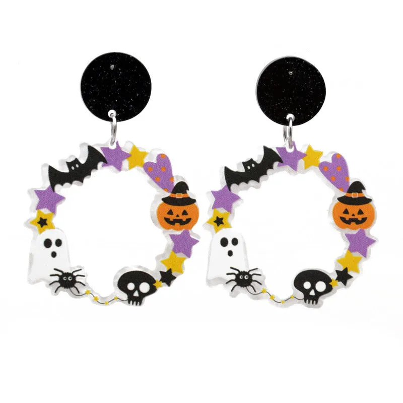 Wholesale Halloween Cartoon Acrylic Earrings