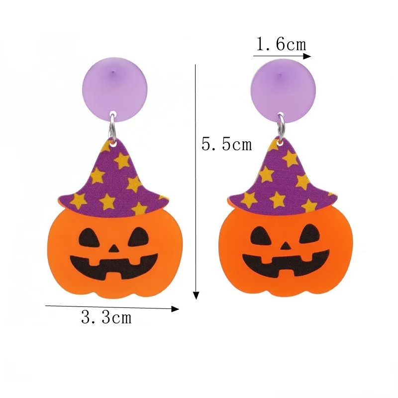 Wholesale Halloween Cartoon Acrylic Earrings