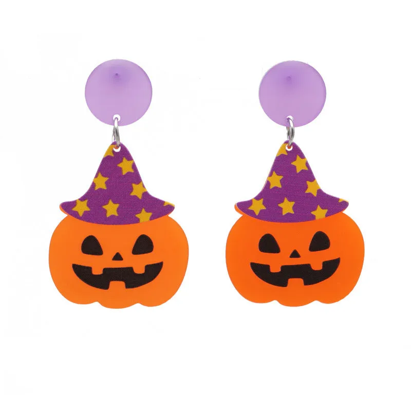 Wholesale Halloween Cartoon Acrylic Earrings
