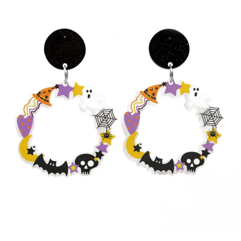 Wholesale Halloween Cartoon Acrylic Earrings