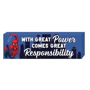 With Great Power…Marvel Spider-Man Sign