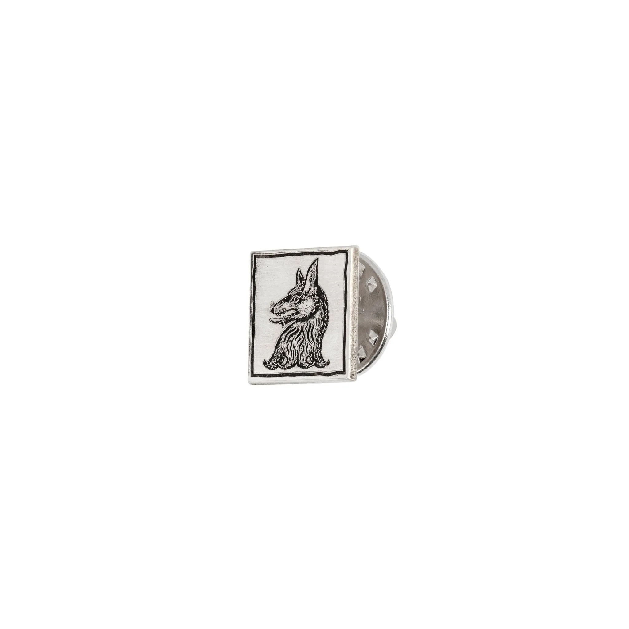 Wolf Square Pin