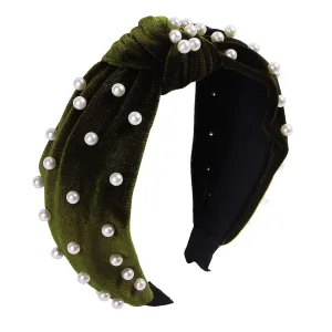 Women headbands fashion Velvet Pearl Hair Hoops Fashion Hair Accessories Valentine's Day Birthday gifts Headwear
