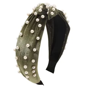 Women headbands fashion Velvet Pearl Hair Hoops Fashion Hair Accessories Valentine's Day Birthday gifts Headwear