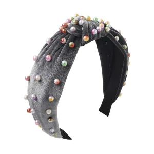 Women headbands fashion Velvet Pearl Hair Hoops Fashion Hair Accessories Valentine's Day Birthday gifts Headwear