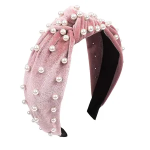 Women headbands fashion Velvet Pearl Hair Hoops Fashion Hair Accessories Valentine's Day Birthday gifts Headwear