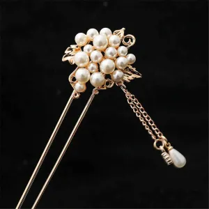 Women's Flower Hairpin Vintage Crystal Hairpin Jewelry And Party Hairpin 1
