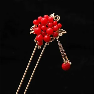 Women's Flower Hairpin Vintage Crystal Hairpin Jewelry And Party Hairpin 2