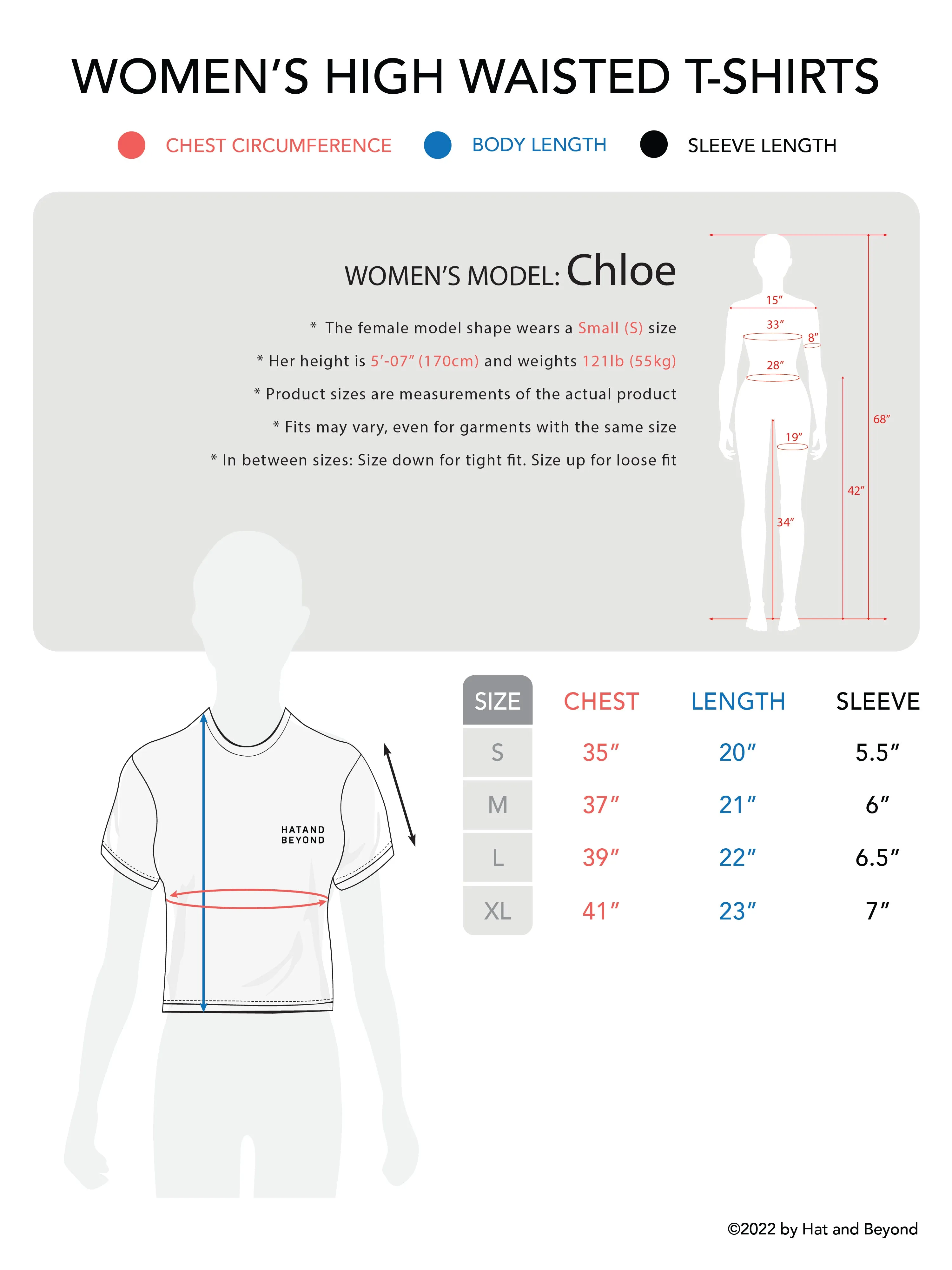Womens High-Waist T-Shirt