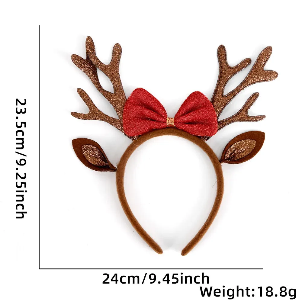 Yeknu Christmas Headbands for Women, Antler Headbands, Cute Hairpins, Deer Horn Christmas Headbands