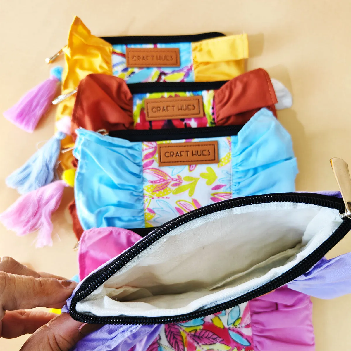 Yellow Garden Pouch Bag
