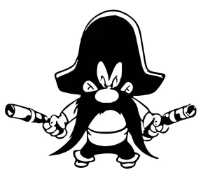 Yosemity Sam vinyl Decal / Sticker
