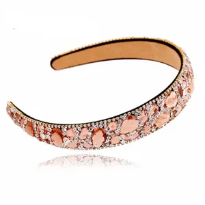 Youllyuu Wide Hair Accessories Crystal Diamante Hairbands Rhinestone Headbands For Women
