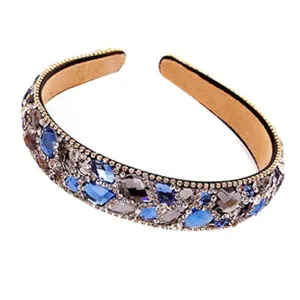 Youllyuu Wide Hair Accessories Crystal Diamante Hairbands Rhinestone Headbands For Women