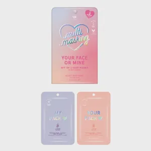 Your Face Or Mine Set of 2 Masks